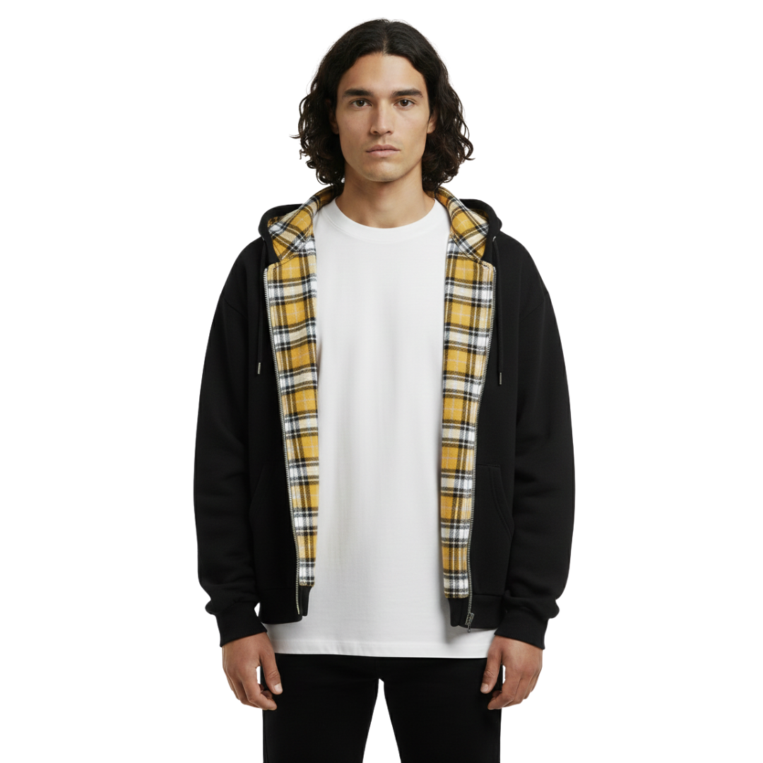 CHECKERED | REVERSIBLE ZIP-UP
