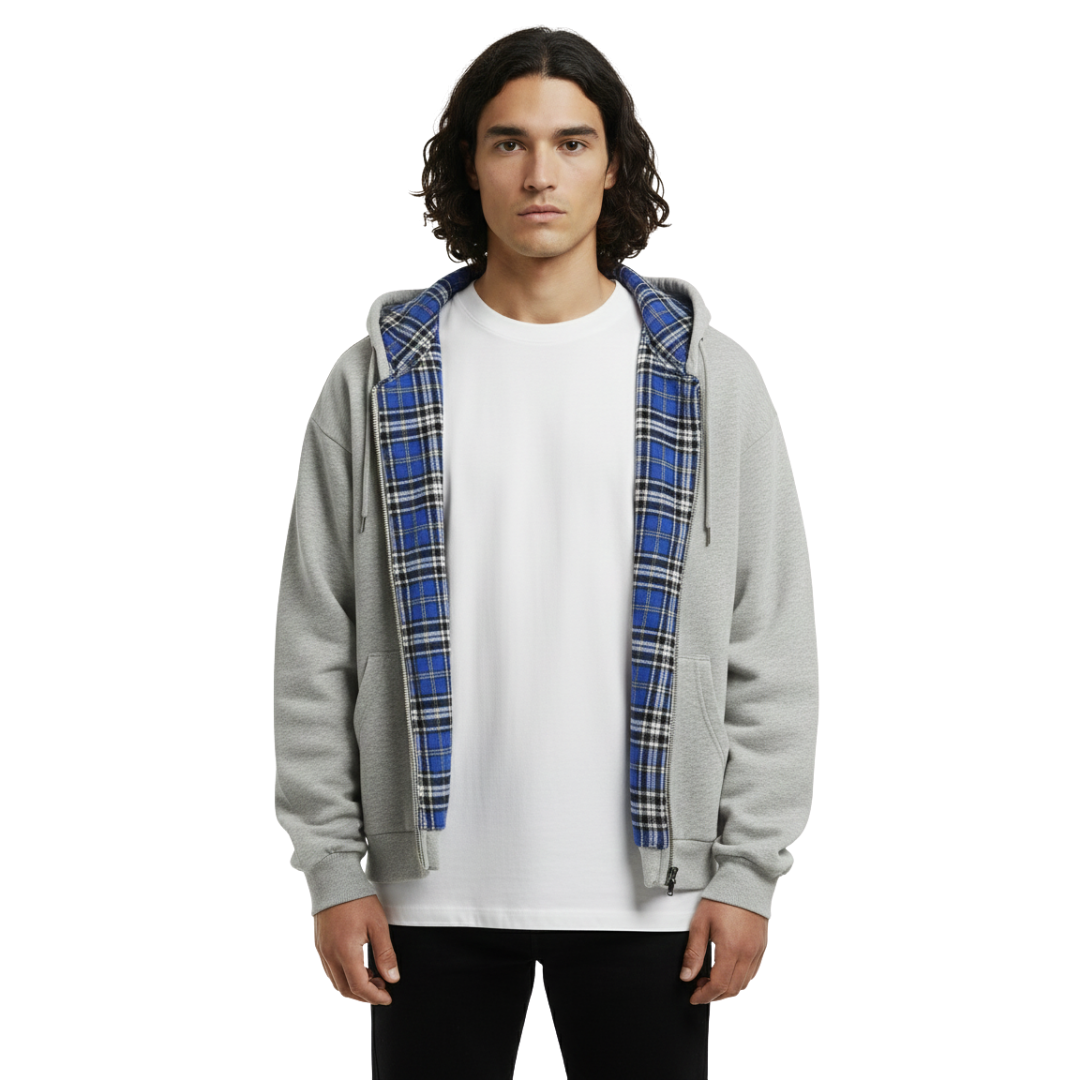 CHECKERED | REVERSIBLE ZIP-UP