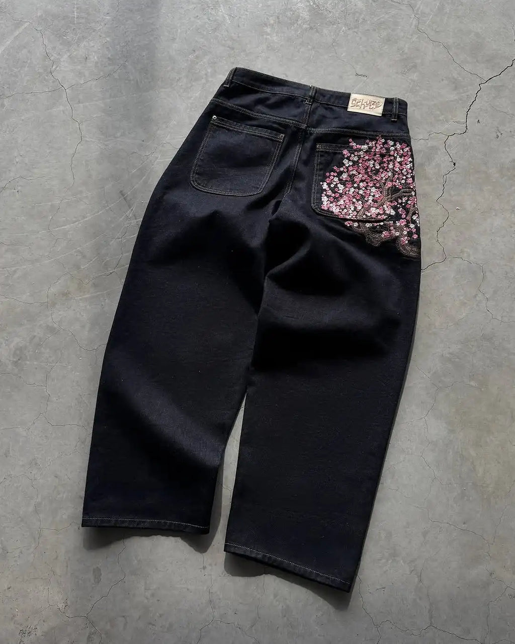 Virello - Pink Sakura Tree Pants